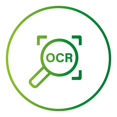 OCR icon outline